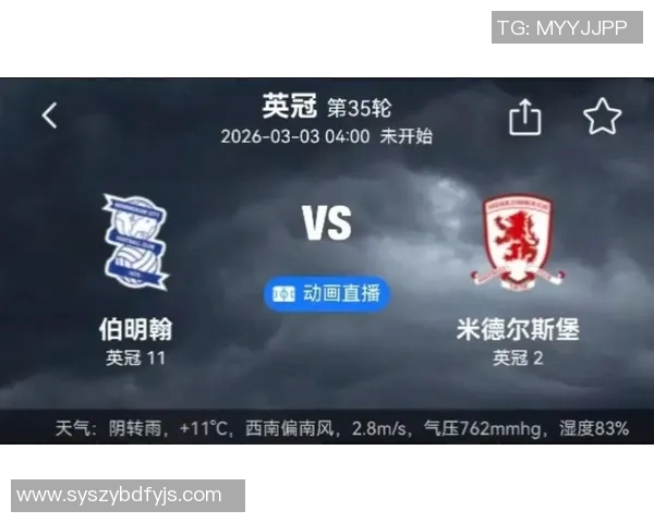 米德尔斯堡主场迎战伯明翰全力争胜争夺英冠积分榜上游位置